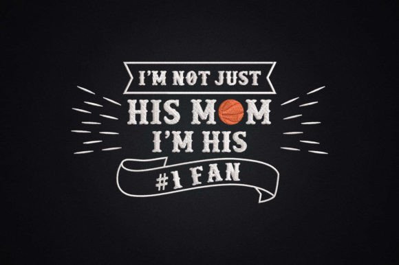 Basketball Mom No 1 Fan