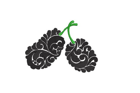 Blackberry Berries Embroidery Design