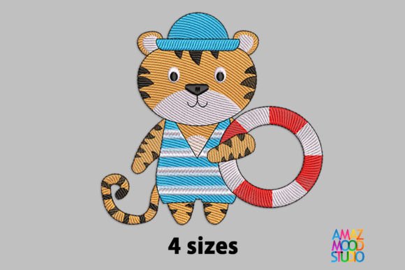 Cute Tiger on Vacation