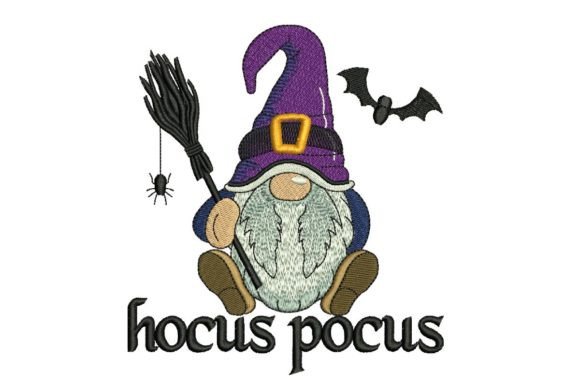 Hocus Pocus Gnome: A Seasonal Embroidery Must-Have