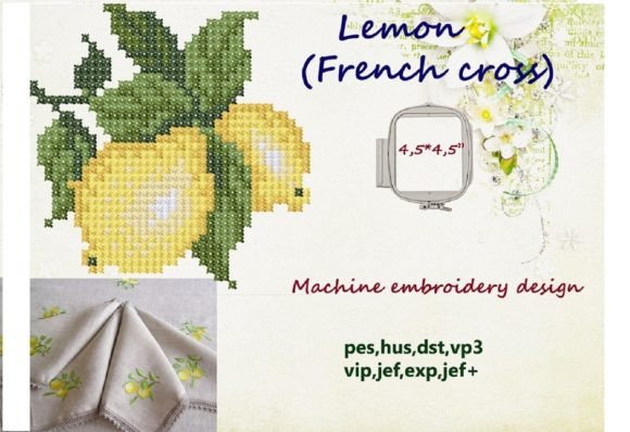 Lemon Cross Stitch: A Sweet, Sunny Embroidery for Meaningful Gifts