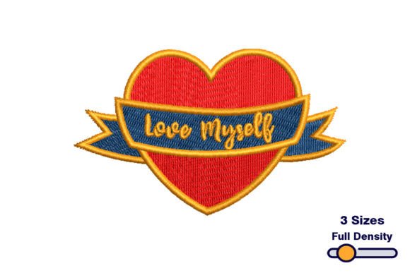 Love Myself: A Thoughtful Embroidery Design for Meaningful Gifts