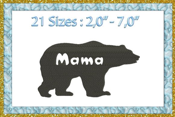 Mama Bear Silhouette