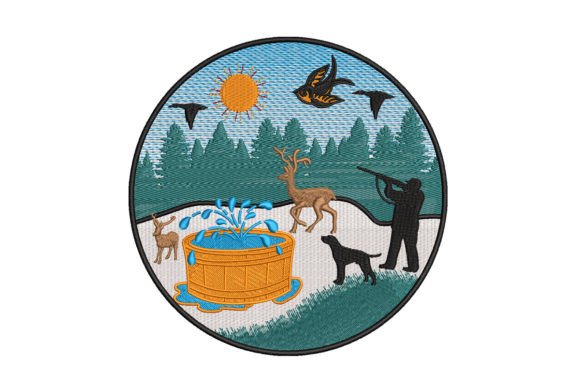 Natural Art: A Thoughtful Embroidery Background for Real Projects