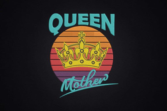 Queen Mother Embroidery Design