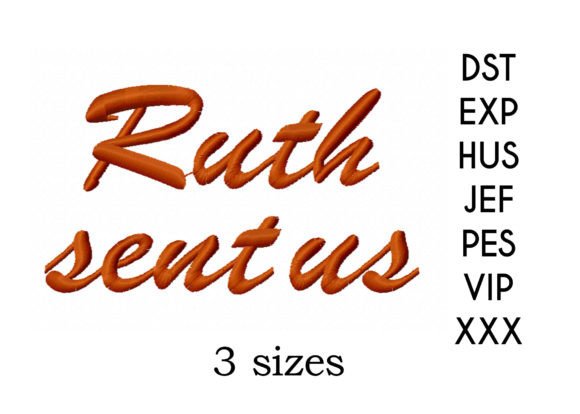 Ruth Sent Us: A Thoughtful Embroidery Design for Meaningful Gifts