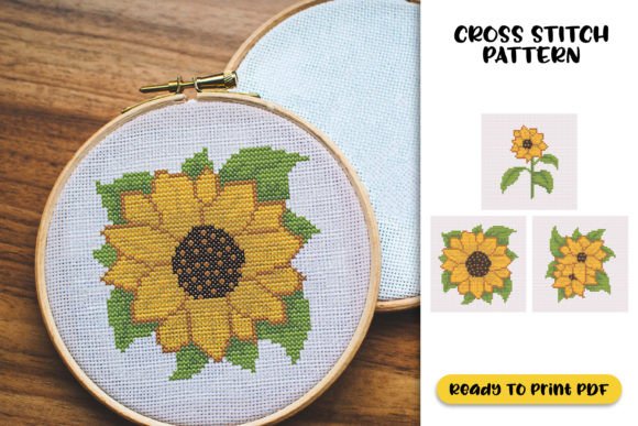 Sunflower Cross Stitch Pattern